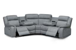 Linden Recliner Sofa Grey Large Corner - thumbnail 5