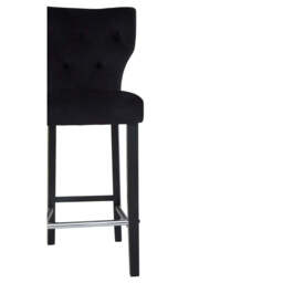 Decatour Black Bar Stool - thumbnail 6