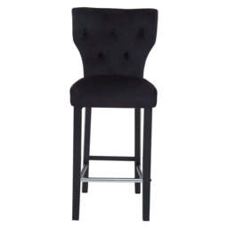 Decatour Black Bar Stool - thumbnail 3