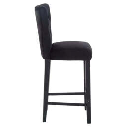 Decatour Black Bar Stool - thumbnail 2
