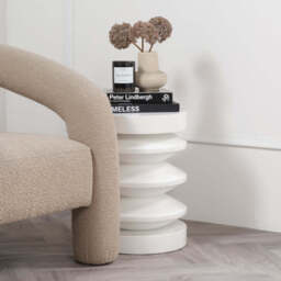 IRIS WHITE SIDE TABLE - thumbnail 2