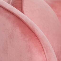 Pink Velvet Armchair with Cushion - thumbnail 3