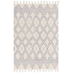 Nepal 120x170cm Cream/Blue Diamond Rug Rug - thumbnail 2