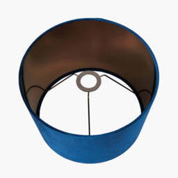 Aida 40cm Sapphire Velvet Tapered Lampshade - thumbnail 4