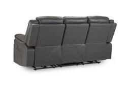 Harald Electric Recliner Sofa Grey 3 Seater - thumbnail 3