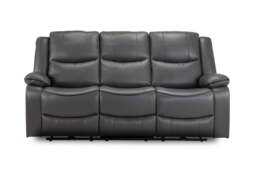 Harald Electric Recliner Sofa Grey 3 Seater - thumbnail 4
