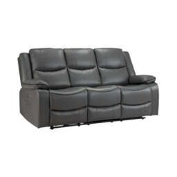 Harald Electric Recliner Sofa Grey 3 Seater - thumbnail 2