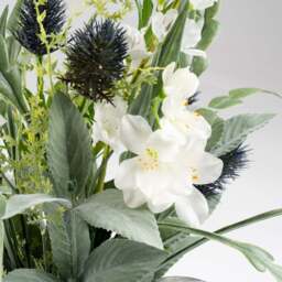 60Cm Mixed Floral In Metal Jug **New** - thumbnail 2
