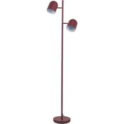 Finn Mulberry Metal Cloche Two Head Floor Lamp - thumbnail 1