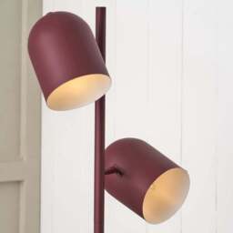 Finn Mulberry Metal Cloche Two Head Floor Lamp - thumbnail 4