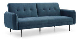 Themis Blue Soft Textured Weave Erik Sofa Bed - thumbnail 1
