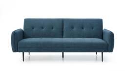Themis Blue Soft Textured Weave Erik Sofa Bed - thumbnail 3