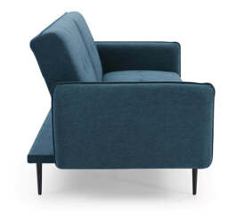 Themis Blue Soft Textured Weave Erik Sofa Bed - thumbnail 4
