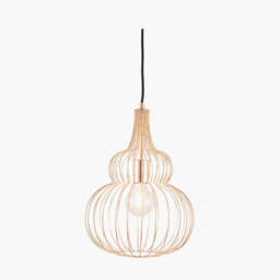 Dania French Gold Metal Wire Shaped Pendant - thumbnail 4