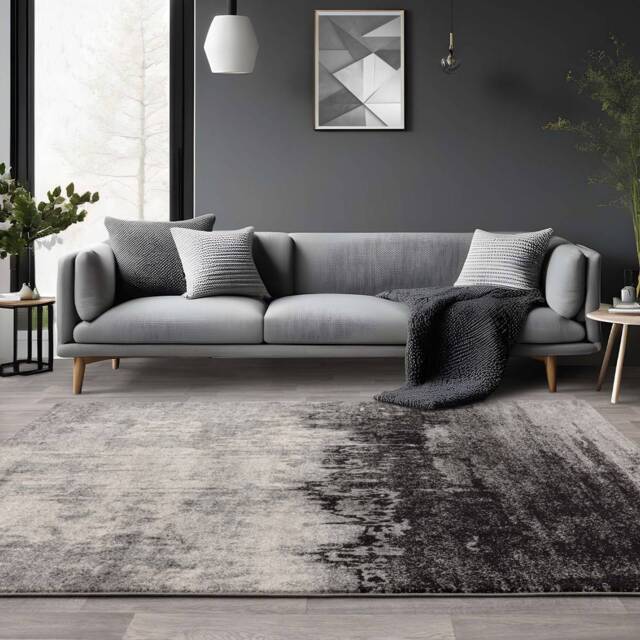 Nova 160x230cm Distress Grey Rug NV03 Rug - image 1