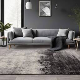 Nova 160x230cm Distress Grey Rug NV03 Rug - thumbnail 1