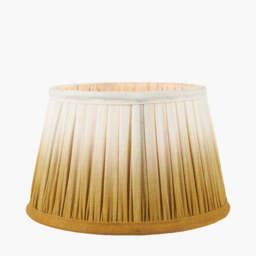 Scallop 35cm Mustard Ombre Soft Pleated Tapered Lampshade - thumbnail 2