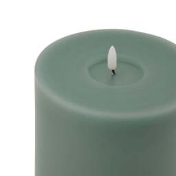Luxe Collection Melt Effect 6x8 Sage LED Wax Candle - thumbnail 2