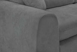 Winnie Cinema Lounge Sofa And Footstool In Dark Grey Boucle Fabric - thumbnail 4