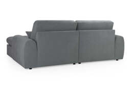 Winnie Cinema Lounge Sofa And Footstool In Dark Grey Boucle Fabric - thumbnail 2
