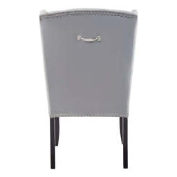 Kensington Townhouse Grey Velvet Dining Chair - thumbnail 4