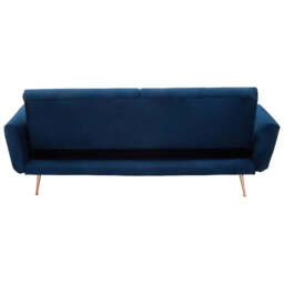 Hatton Dark Blue Velvet Sofa Bed - thumbnail 5