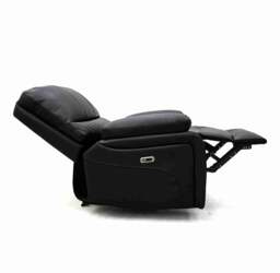 Orla Electric Recliner Sofa Black Armchair Leathair - thumbnail 5