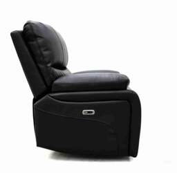Orla Electric Recliner Sofa Black Armchair Leathair - thumbnail 4