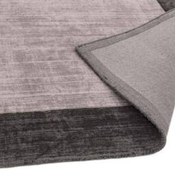 Blade Border Rug 160x160cm Charcoal Silver 04 Rug - thumbnail 5