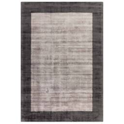 Blade Border Rug 160x160cm Charcoal Silver 04 Rug - thumbnail 2