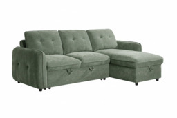 Moscow Universal L Shape Corner Sofa Bed Green With Ottoman Storage Eastley - Kip - Quercioli - Barete - Metropolitan - Portobello - Aissa Style - thumbnail 2