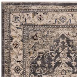 Sovereign 200x290cm Charcoal Medallion Rug - thumbnail 4