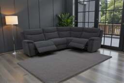 Maverick Black Lay-Z-Boy Style Fabric Power Recliner Corner Sofa Tamla - Maverick - DFS - thumbnail 3
