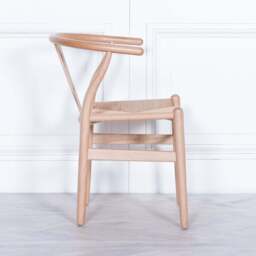 Wishbone Natural Wooden Dining Chair - thumbnail 5