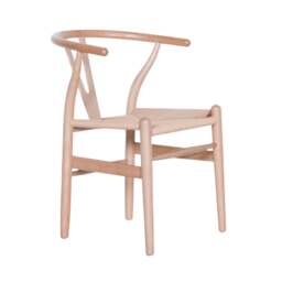 Wishbone Natural Wooden Dining Chair - thumbnail 1