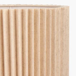 Callista 35cm Natural Linen Hard Pleat Lampshade - thumbnail 3