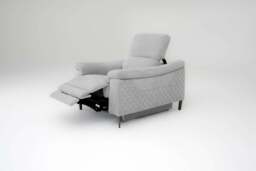 Orbit Ivory Lay-Z-Boy Style Fabric Power Recliner Armchair - Paolo - Callie - Penny - Daytona - Revel - Sonder - DFS - thumbnail 4