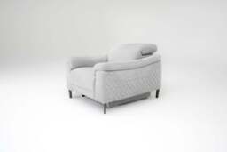 Orbit Ivory Lay-Z-Boy Style Fabric Power Recliner Armchair - Paolo - Callie - Penny - Daytona - Revel - Sonder - DFS - thumbnail 3