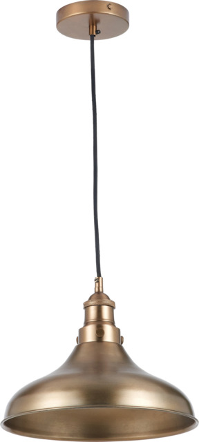 Ellis Antique Brass Caf� Metal Pendant