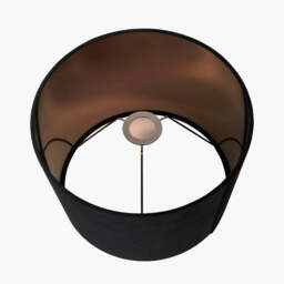 Aida 50cm Black Velvet Tapered Lampshade - thumbnail 4