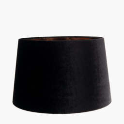 Aida 50cm Black Velvet Tapered Lampshade - thumbnail 1