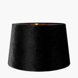Aida 50cm Black Velvet Tapered Lampshade - thumbnail 2