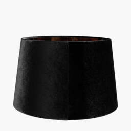 Aida 50cm Black Velvet Tapered Lampshade - thumbnail 3