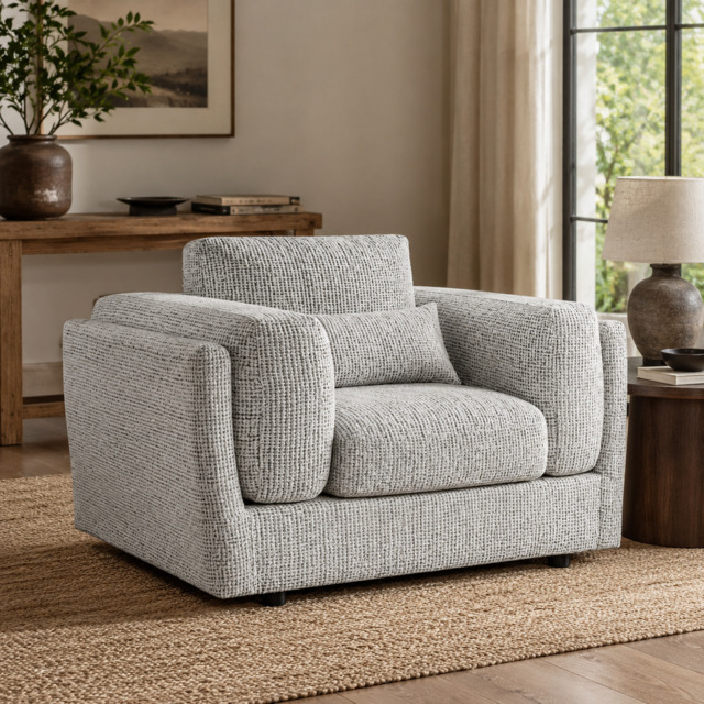 Bari Sofa Grey Armchair - image 1