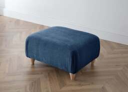 Footstool Manhattan Navy The Great Sofa Company - Victoria - Bromfield - Lola - Alfie - Mari - Longfellow - Duresta Style - thumbnail 2
