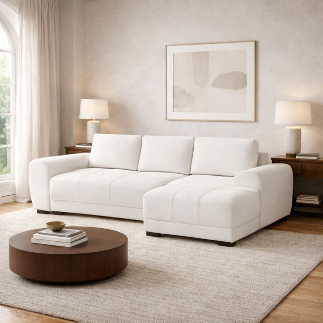 Azzuro Sofa Bed Cream Universal Corner Eastley - Kip - Quercioli - Barete - Metropolitan - Portobello - Aissa Style - image 1