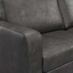 Model 28 - 2 Seater Sofa PU Black - thumbnail 3
