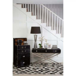 Kensington Townhouse Hair On Hide 3 Drawer Console Table - thumbnail 3