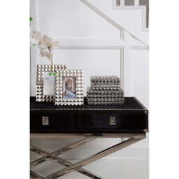 Kensington Townhouse Hair On Hide 3 Drawer Console Table - thumbnail 4