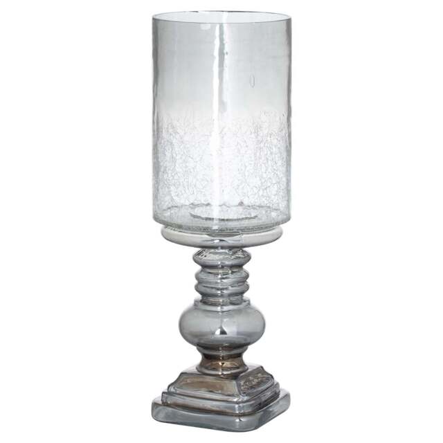 Smoked Midnight Glass Candle Holder - image 1